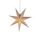 Vorschaubild Konstsmide Weihnachtsbeleuchtung Weihnachtsstern Leinenoptik in weiß, 60 cm