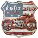 Vorschaubild 3D Metallbild Motorrad 99 x 98,3 cm, Holz / Stahlblech