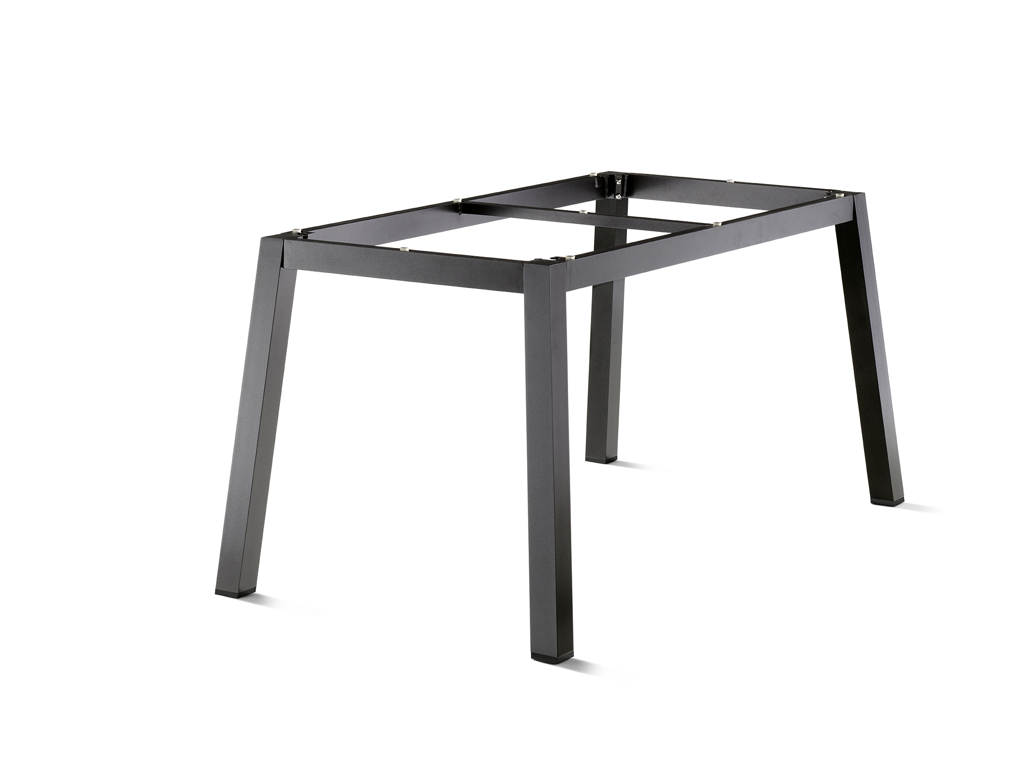 Sieger Lofttisch-Gestell 160 x 90 cm, Quadratrohr Aluminium Eisengrau - Abverkauf