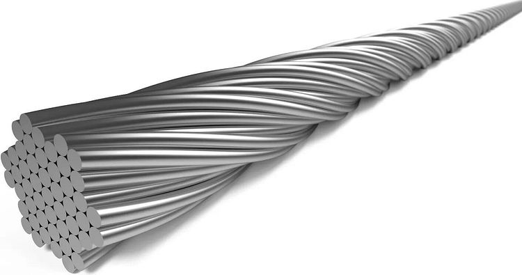 Elvedes Schaltzug 49 strands 2250 mm grau