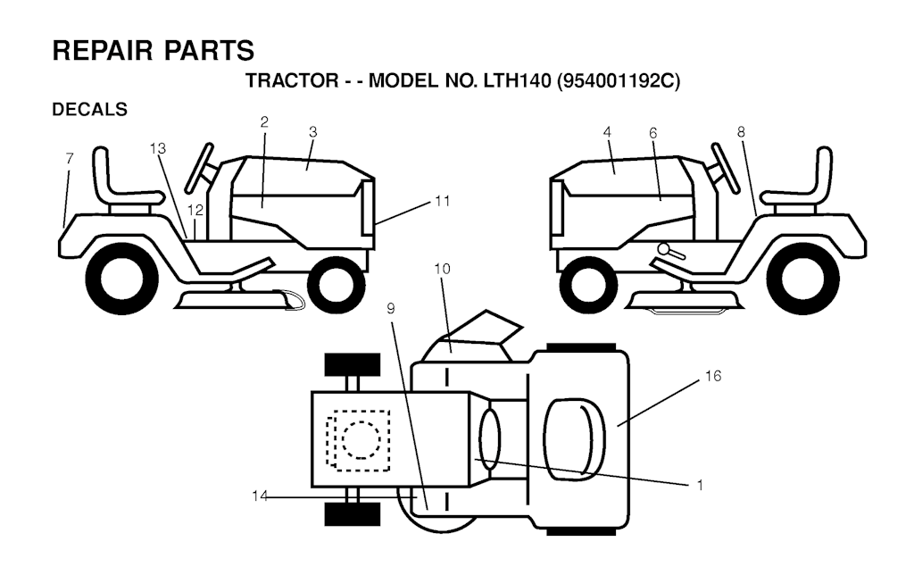 Explosionszeichnung Ersatzteile