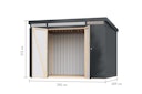 Vorschaubild Karibu Metall Gartenhaus Iridium 2/2,5/3/3,5