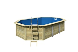 Karibu Pool Modell X4 610 x 400 cm - kdi mit Metallecken inkl. gratis Sandfilteranlage & Pool-Starterset (Gesamtwert 468,99€) 