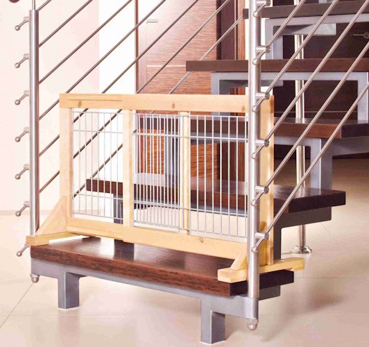 TRIXIE Hunde-Absperrgitter Holz 65-108x50cm