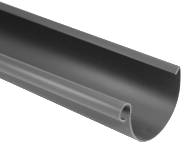 Dachrinne 200 cm, RG100 Typ 300 braun