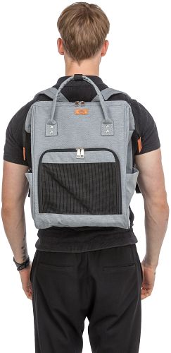 TRIXIE Rucksack Ava, 32 × 42 × 20 cm, grau