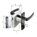 Vorschaubild Alberts® Kastenschloss BB R/L verz. 100x105x22 mm