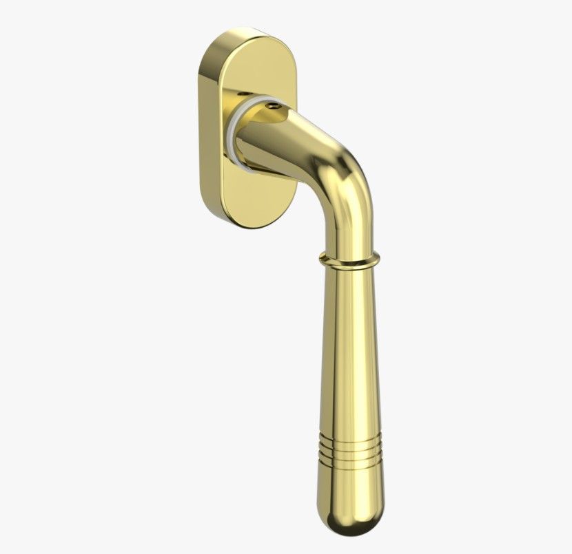 Griffwerk Fenstergriff FABIA Messing-Optik R 7x32mm