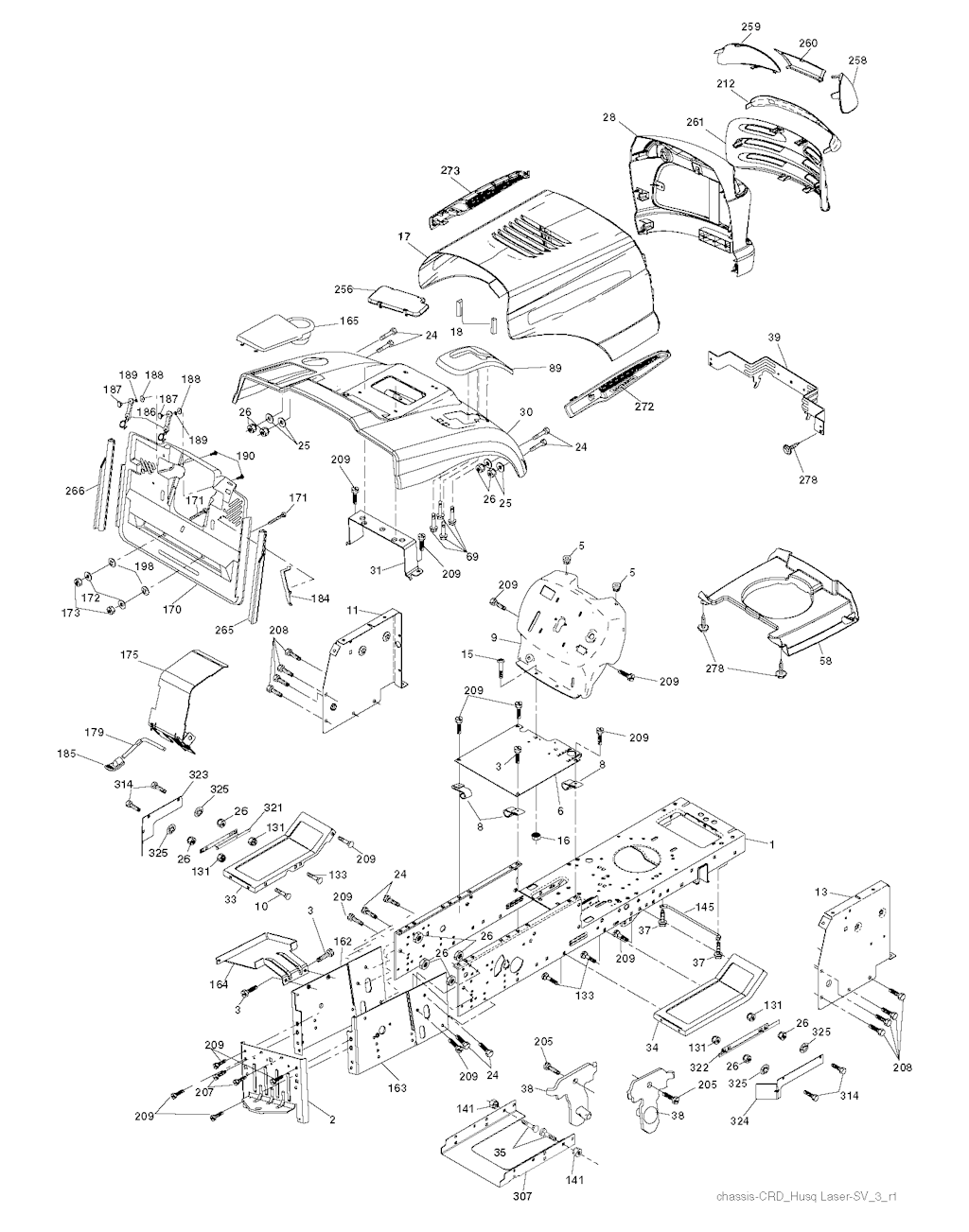Explosionszeichnung Ersatzteile