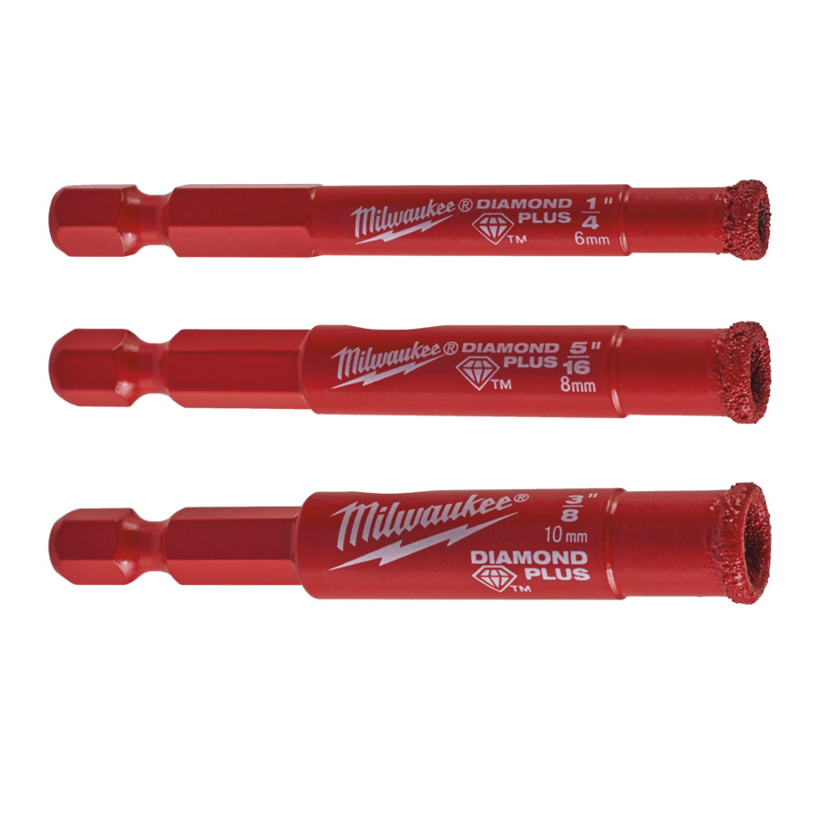 Milwaukee Diamantbohrer Set 1/4" (3pc) 4932471771