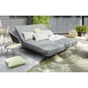 Vorschaubild Diamond Garden Daybed MILOS rechts, Edelstahl Dunkelgrau / Rope Dunkelgrau / Sunproof (100 % Polypropylen)