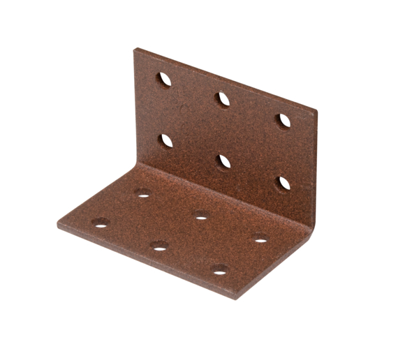 Thumbnail - Alberts DURAVIS® Lochplattenwinkel 40x40x60mm Rostbraun
