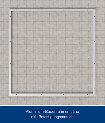 Hörmann Alu-Bodenrahmen für Gerätehaus Juno (Pult,- Flach,- und Satteldach)