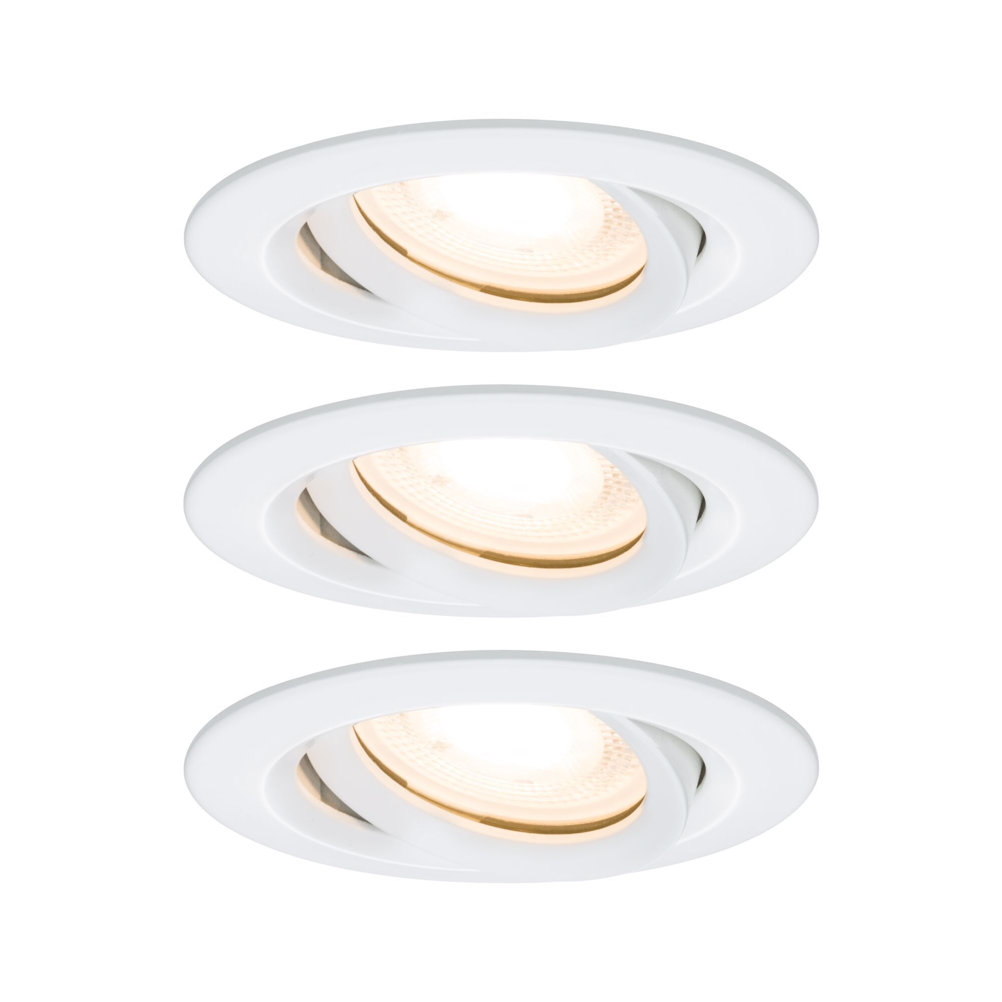Paulmann Einbauleuchte Premium Set Nova LED GU10 7W weiß/metall (3 St.)