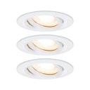 Vorschaubild Paulmann Einbauleuchte Premium Set Nova LED GU10 7W weiß/metall (3 St.)