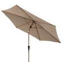 Vorschaubild doppler Mittelmastschirm LIFE Woodstyle 305 Lift, Aluminium Holzoptik / 100 % Polyester 180 g/m² 