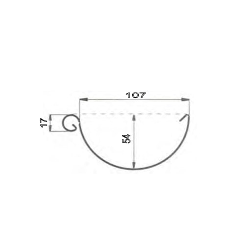 Metall Dachrinnenset für Skan Holz Carport Schwaben Breite 434 cm mit Kunststofffallrohr(en)