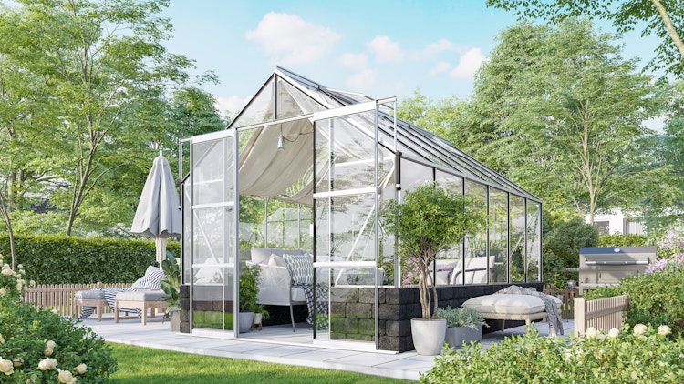 Vitavia Gewächshaus Cassandra 9900 inkl. 4 Dachfenstern - 9,9 m²