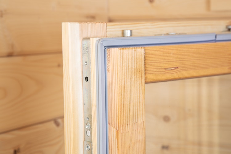 Wolff Finnhaus Gartenhaus Trondheim 70-D isolierverglast XL mit Schiebetür rechts