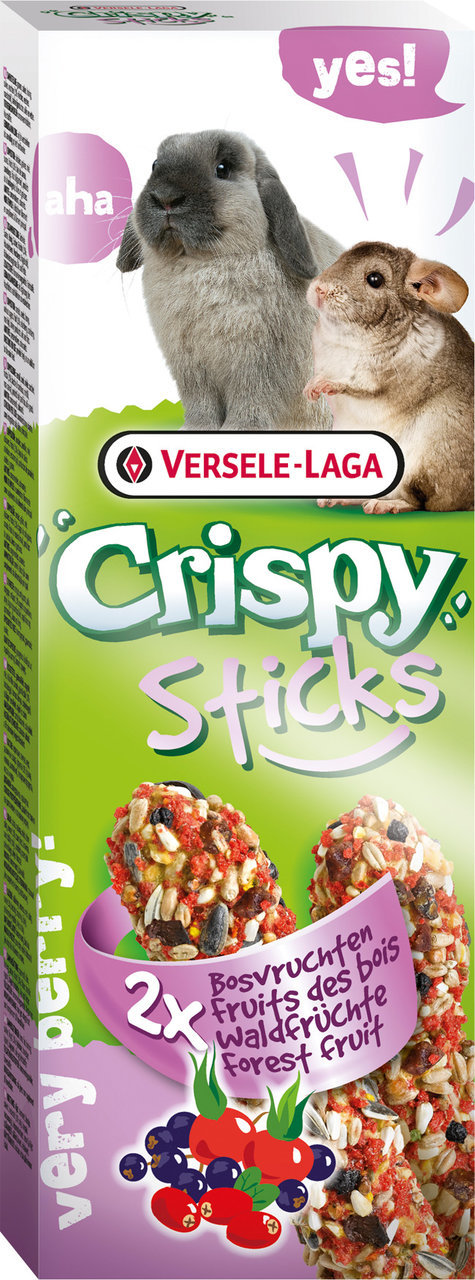 Crispy Sticks Kaninchen-Meerschweinchen Waldfrüchte 2 Stück 110g Kleintiersnack