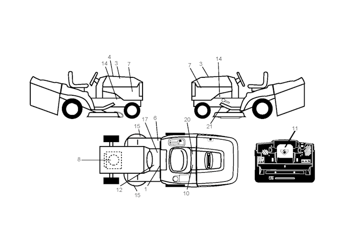 Husqvarna Gartentraktoren 96061019002 CTH220 Twin