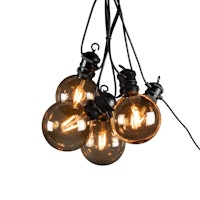 Konstsmide Ganzjahresbeleuchtung LED Biergartenkette Basis-Set, 10 Dioden