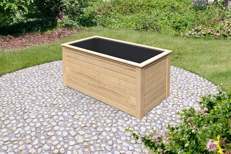 Karibu Hochbeet 1 - 1490 l Fassungsvermögen 28 mm Wandstärke