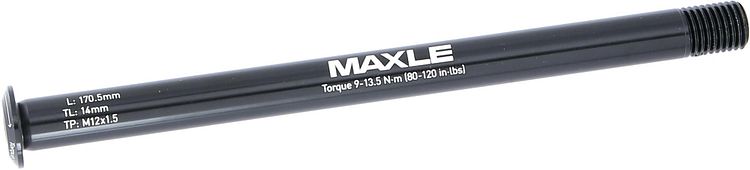 RockShox Hinterradsteckachse Rear Maxle Stealth 12 x 142 mm schwarz 170,5 lang, 1,5 Gewindesteigung, Giant
