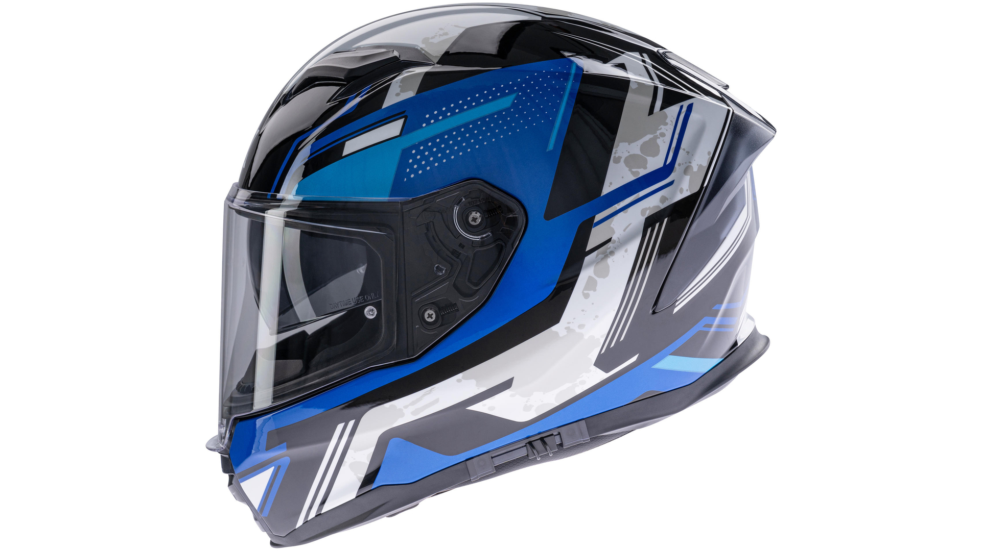 Spec X Integralhelm SX-82.03 Stinger XS Blau , Schwarz & Weiß Stinger