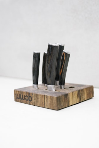 WWOO Messerblock aus Eichenholz