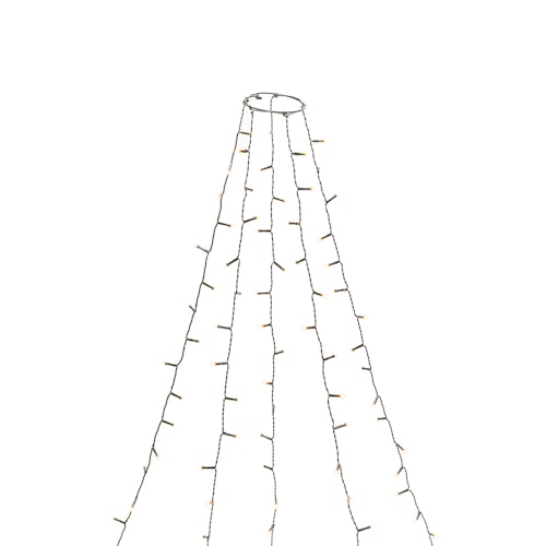 Konstsmide LED Baummantel bernstein H300cm Ring Ø11,5cm