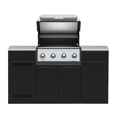 Broil King Outdoorküche Baron MOK 4-Brenner mit Gasflaschenschrank und Aufbewahrung