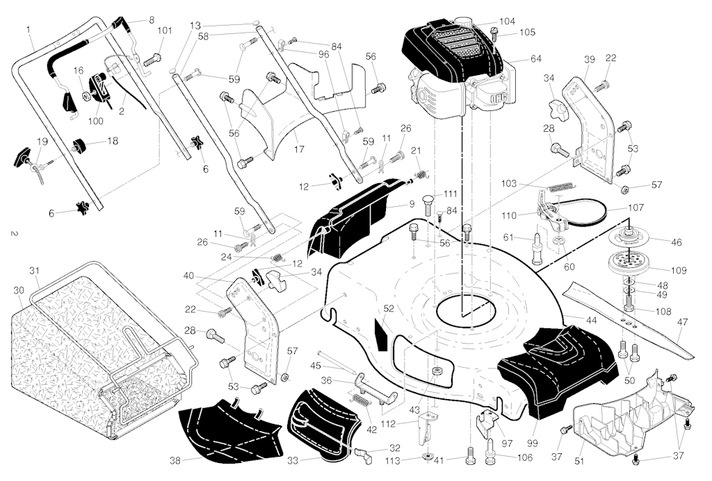 Explosionszeichnung Ersatzteile