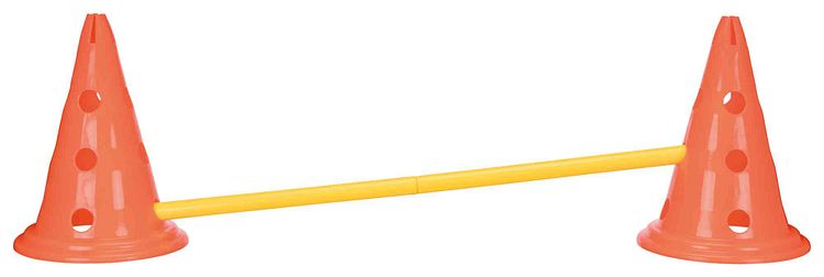 TRIXIE Pylonen-Hindernis-Set, 3 St., ø 23 × 30 cm/78 cm, orange/gelb