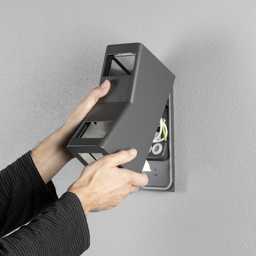 Konstsmide Wandleuchte Potenza, Aluminium, versch. Farben