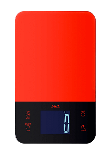 Silit Digitale Waage - Küchenwaage rot
