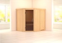 Vorschaubild Karibu Sauna Siirin mit Eckeinstieg 68 mm