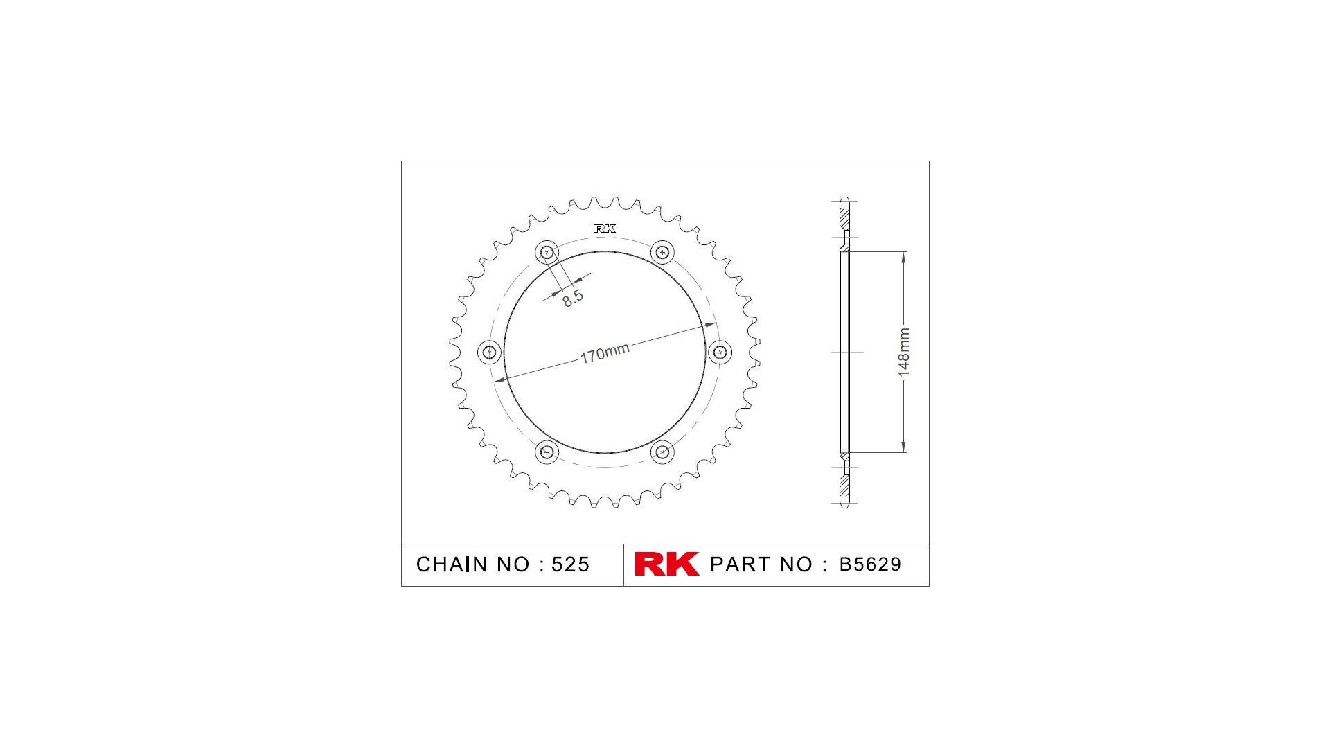 RK Kettenrad 5629 47 Zähne