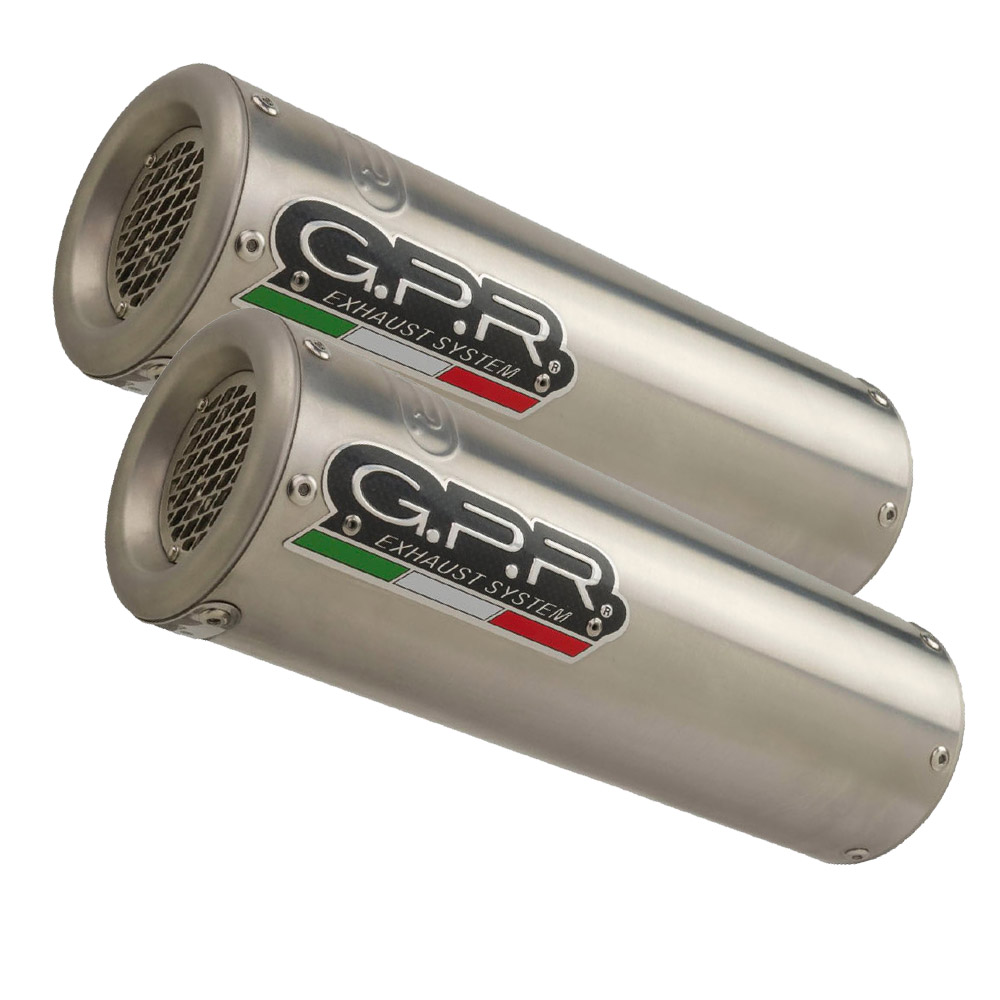 GPR Endschalldämpfer Honda VFR 800 V-TEc 2002/13 Pair EC-Approv. slip-on exhaust M3 Titanium Natu