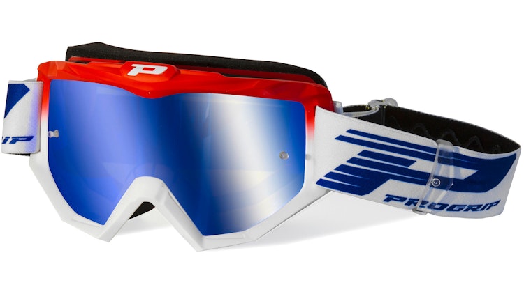 Progrip Crossbrille 3201 FL Dual Color Rot / Weiß