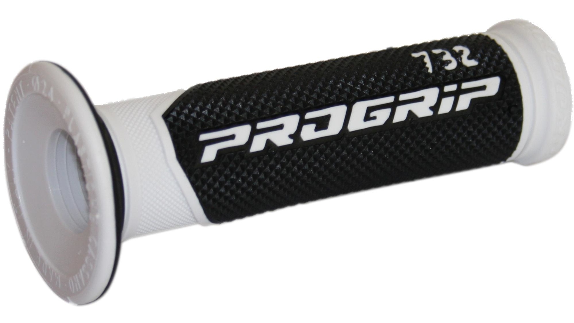 Progrip Griffgummi 732 Vespa Weiß / Schwarz Paar Ø22mm Länge 125mm