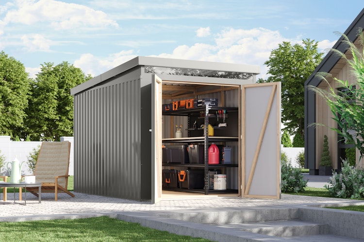 Karibu Metall Gartenhaus Iridium 2/2,5/3/3,5