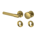 Vorschaubild Griffwerk Wechselgarnitur VAYA 136 ARIS fast2fix Fast2Fix Rosetten rund Knopf R2 Gold matt L