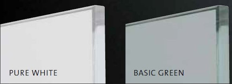 Griffwerk Glasdrehtür SNOWWHITE 501 Milchglas-Satinato/Weißglas, ESG/VSG, Studio/Office