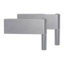 Vorschaubild Griffwerk Bandpaar Creativo / Puristo, Ausführung Studio, inkl. Türbandhülsen, für Holzzargen in Edelstahl-Optik matt