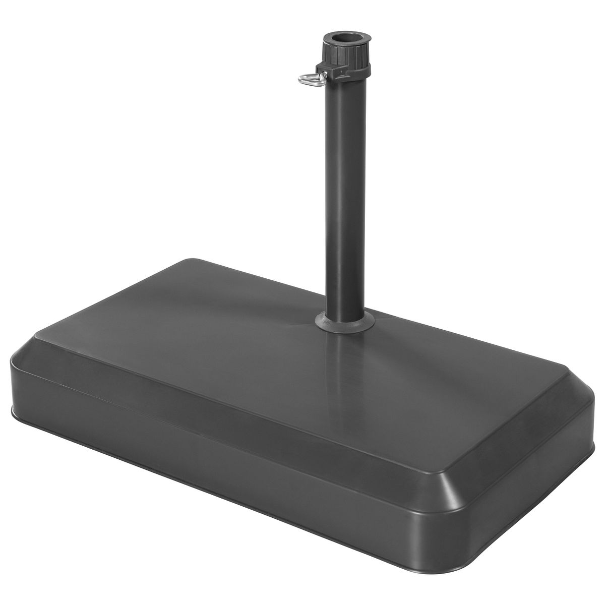 doppler Betonsockel Balkon 20 kg, Kunststoffabdeckung Anthrazit