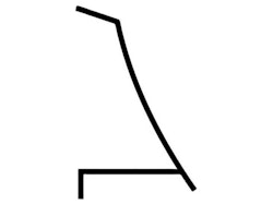 Juliana MONTAGELEISTEN - 1800 MM - FÜR 3 MM SICHERHEITSGLAS