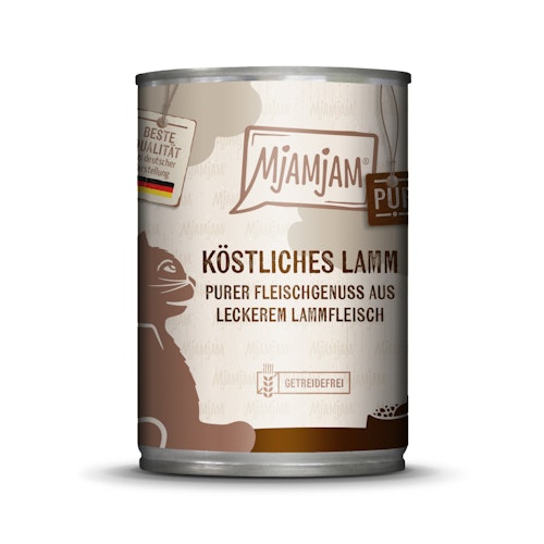 MJAMJAM Purer Fleischgenuss 400g Dose Katzennassfutter