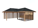 Vorschaubild Palmako Pavillon Bianca 24,9 m² Set 511 Slide Plus mit Isolierglas-Schiebetüren