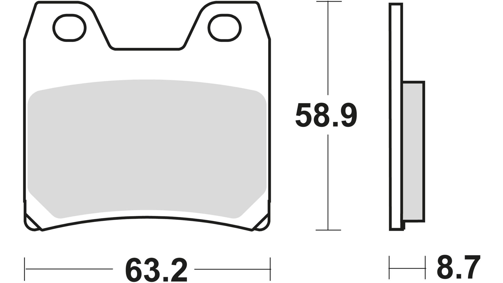 TRW Bremsbelag Typ SH Sintermetall mit ABE, Bremsbelag "MCB 725" Satz